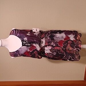 **HOST PICK**  FREE PEOPLE PURPLE AND MAROON DRESS SIZE L NEW